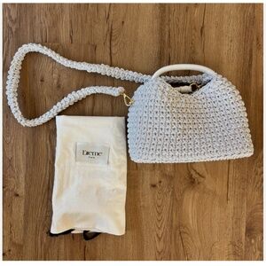 ★Elleme Macrame Crochet Shoulder Bag Pearl★
